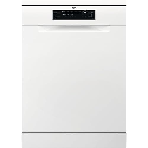 Image of AEG 3000 Series Freestanding Dishwasher, FFX32617ZW, Dishwasher with AirDry Technology and GlassCare, 13 Settings, Machine Care Cycle for Extra Hygiene, Quik Program, 46 dB, 60cm, White, Class E