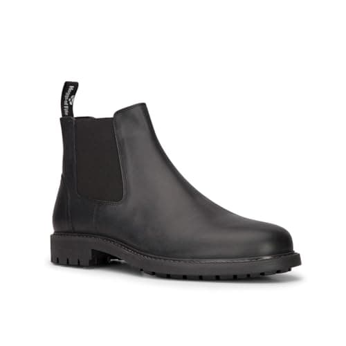 Image of Hoggs of Fife Banff Chelsea Boot/Mens Dealer Boots Full Grain Leather, Breathable Slip on Design (Black Size 43)