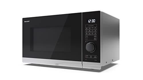 Image of SHARP YC-PG254AU-S 25 Litre 900W Digital Microwave with 1000W Grill, 10 power levels, ECO Mode, defrost function, LED cavity light - Silver