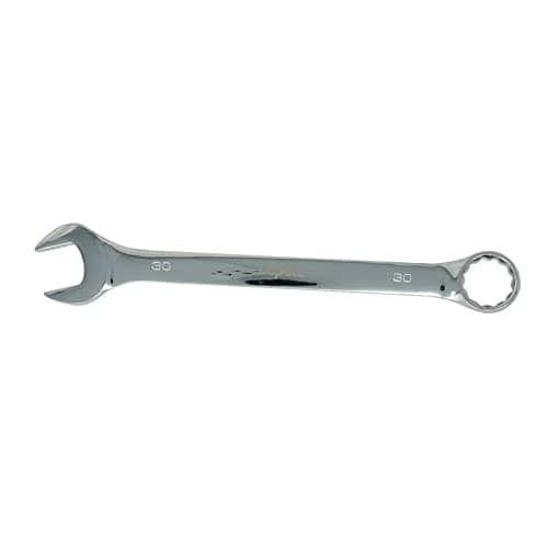 Image of Dapetz ® 30mm Combination Spanner Fixed Head Open End Ring Wrench Mirror Polished Chrome Vanadium Steel Metric Hand Tool Heavy Duty