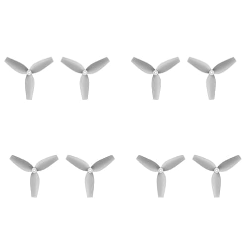 Image of Drone parts For Flywoo 40mm 3-Blade 2-Blade Propeller 1.5mm Shaft for Micro FPV Drone, Grey 8pcs Set RC Quadcopter Parts(Firefly16)