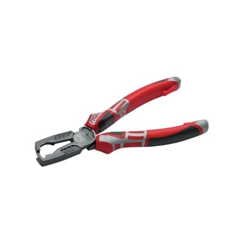Image of NWS 1451-69-180-SB "MultiCutter" Wire Stripping Pliers, Silver/Red