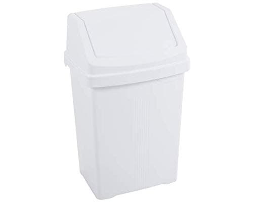 Image of Wham Swing Bin - White , 8 Litre ,(11739)