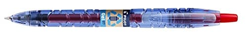 Image of Pilot Begreen B2P Recycled Retractable Gel Rollerball 0.7 mm Tip (Box of 10) - Red