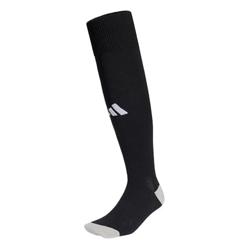Image of adidas Unisex Milano 23 Socks, Black/White, 10.5-12.5