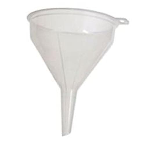 Image of Clear Plastic Funnel 18cm Utility Fuel Transfer Funnels for Kitchen, Garage, Car Maintenance & Fuel/Oil Transfer – Durable Food-Grade 1 Pack.