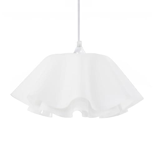 Image of ValueLights | White Layered Flower Design Acrylic Ceiling Pendant Light Fitting Hanging Lamp | Pendant Lights, Home Décor & Improvement Essential | Mains Wired