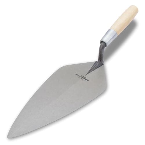 Image of Marshalltown The Premier Line 33 10.5 10-1/2-Inch Brick Trowel London Pattern with Wood Handle By