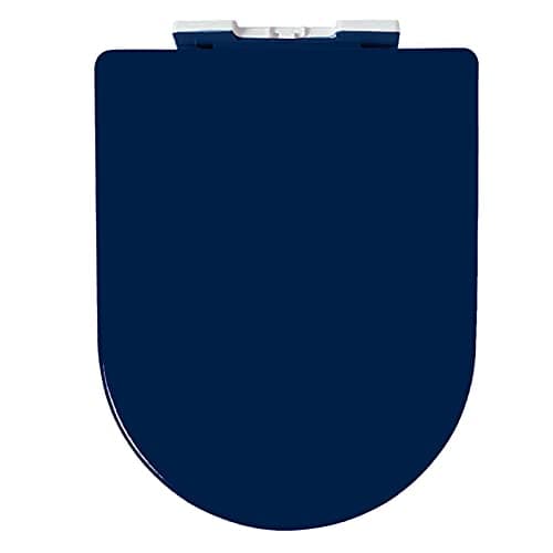 Image of Heavy Duty Soft Close Quick Release Toilet Seat for Bathroom Family, Ergonomic Design with Adjustable Hinges, 6 Colors Available (Color : Navy Blue, Size : OneSize)