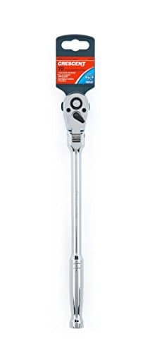 Image of Crescent CRW14 1/2-Inch Drive Flex Head Ratchet with Polished Handle