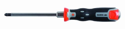 Image of Bahco 040.003.150 Tekno+ Through Shank Pozidriv Tip Screwdriver, PZ3 x 150mm
