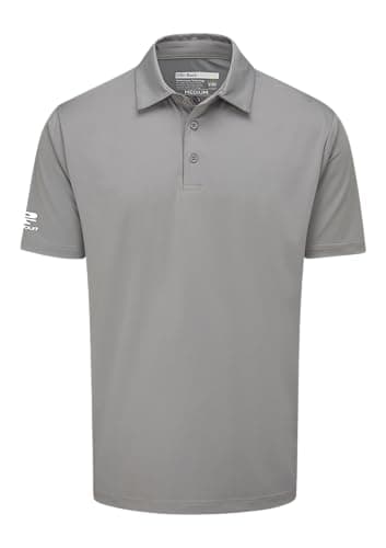 Image of Stuburt Kestrel Men's Golf Classic Fit Short Sleeve Polo Shirt, Ash, Large
