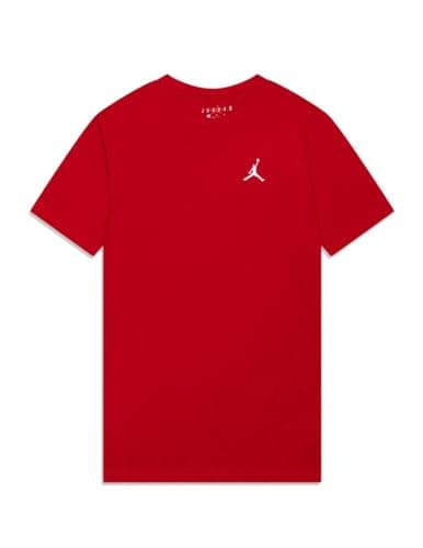 Image of Jordan Boy's Jumpman Air Emb T-Shirt, Gym Red, 10/12 Years