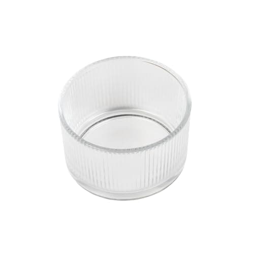 Image of Tala Ribbed Glass Ramekin, 190ml Oven Safe Dessert Bowl, Classic Glass Cup for Baking, Serving, & Meal Prep, Heat Resistant, Dishwasher Safe