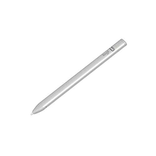 Image of Logitech Crayon Digital Pencil for iPad (iPads with USB-C Ports) Featuring Apple Pencil Technology, No Lag Pixel-Precision, and Dynamic Smart Tip with Fast USB-C Charge - Silver