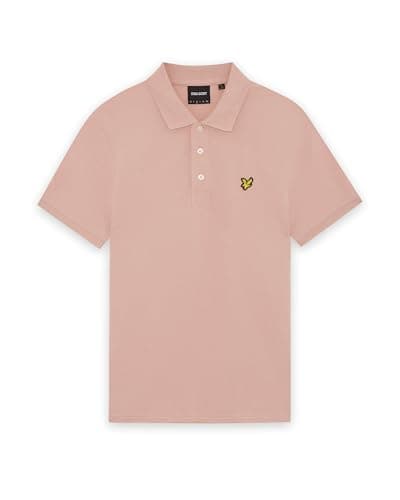 Image of Lyle & Scott SS Polo Shirts Plain Polo Shirt Y120 Pink Grapefruit, XXL