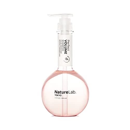 Image of NatureLab Perfect Volume Hair Shampoo - Hair Thickening + Volumizing Shampoo with Apple Stem Cells, Sakura Extract, Rice + Soy - Paraben + Sulfate-Free Shampoo for Flat + Limp Hair(11.5 fl oz/340 ml)