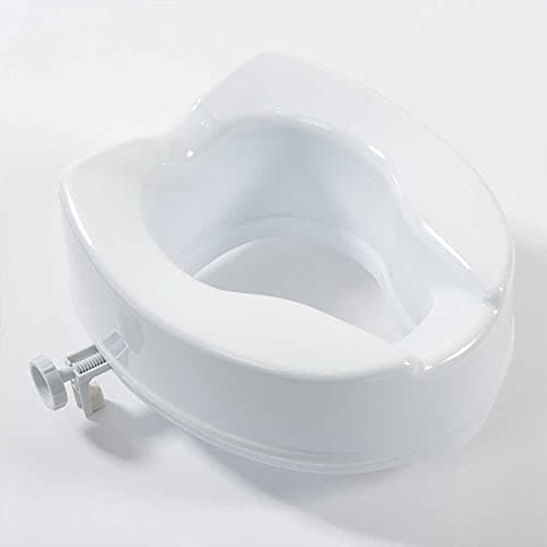 Image of NRS Healthcare Linton Plus Raised Toilet Seat, 150 mm / 6 inch, White