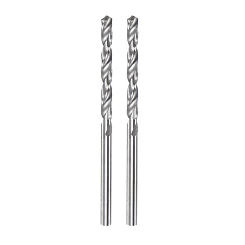 Image of sourcing map 2pcs Solid Carbide Drill Bits 2mm C3/K10 Tungsten Carbide Precision Mini Micro Straight Shank Twist Drill Bit for Stainless Steel Metal Plastic Wood