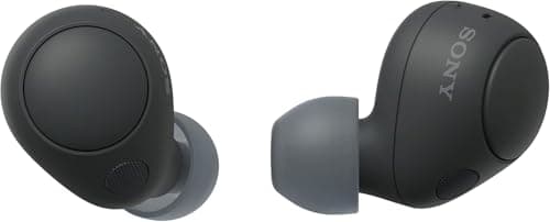Image of Sony WF-C700N Wireless, Bluetooth, Noise Cancelling Earbuds (Small, Lightweight Earbuds with Multi-Point Connection, IPX4 rating, up to 20 HR battery, Quick Charge, iOS & Android) Black