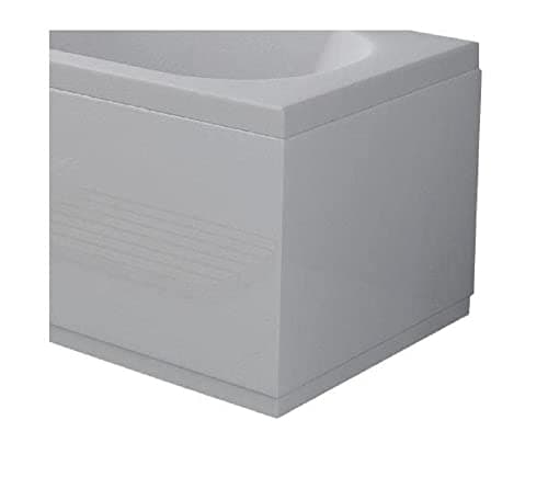 Image of VeeBath Linx Universal End Bath Panel White High Gloss Moisture Resistant Wooden MDF with Adjutable Plinth - 750mm