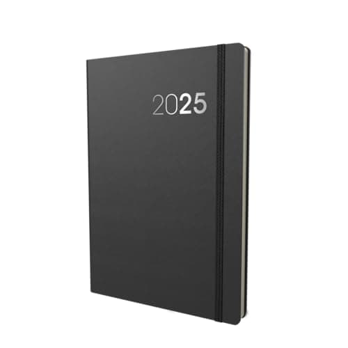 Image of Collins Legacy 2025 Planner - A5 Week To View Diary - Black - (CL53.99-25) - Professional Weekly Planner with Soft Touch Cover