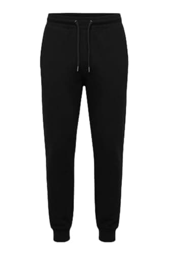 Image of RUBAB Boys Girls Fleece Jogging Bottoms Kids Sports PE Joggers Children Unisex Fleece Trousers Classic Bottom Sweatpants Cuff Joggers Age 5-14 Years (9 Years10 Year Black)