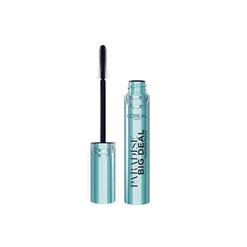 Image of L'Oreal Paris Paradise Big Deal Waterproof Mascara, Cross-Conic Brush for Buildable Length and Volume That Evenly Separates Lashes From Root to Tip Without Clumping, Waterproof Black