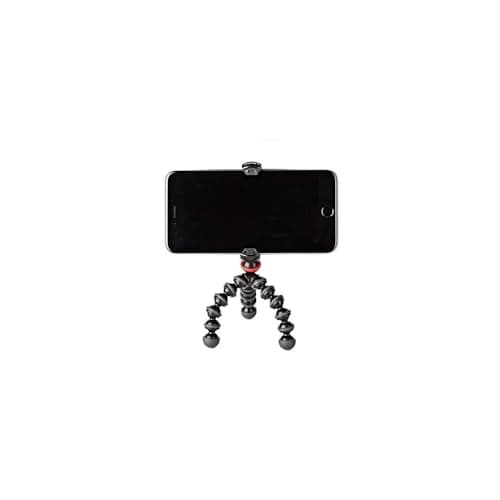 Image of JOBY GorillaPod Mobile Mini, Flexible Mini Tripod for Smartphones, Compatible with iPhone, Android and Windows Smartphones, for Content Creation, Vlogging, Live Streaming, Tik Tok - Black