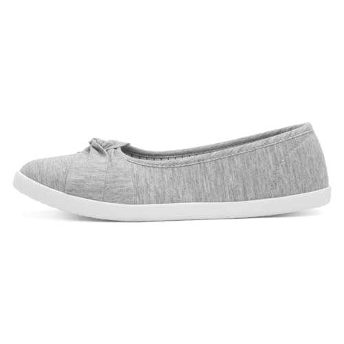 Image of Lilley Womens Grey Slip On Canvas Shoe - Size 6 UK - Grey