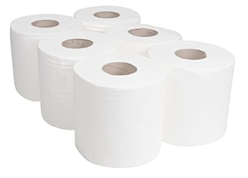 Image of Centre Feed Toilet Roll White- Pack of 6