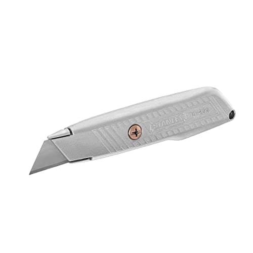 Image of STANLEY Fixed Blade Utility Knife, Cast Iron, Handle Blade Storage, Non-Retractable Design for Maximum Stability, Includes 1 Blade, 0-30-656