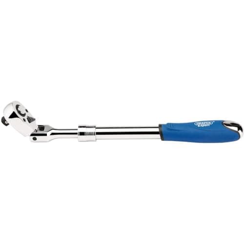 Image of Draper 1/2" Drive 72 Tooth Flexible Head Extending Reversible Ratchet