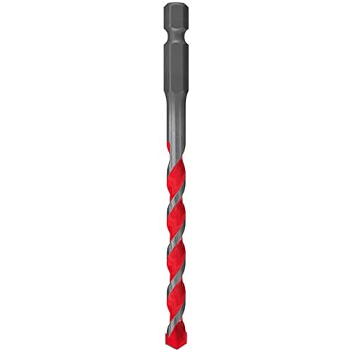 Image of fischer 561643 D-U Hex Universal Drill Bit, 6mm, 6/60/100, for Brick/Wood/Tiles/Plastics/Steel/Concrete, Red/Silver