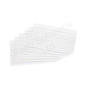 Image of 5 Star Record Cards Ruled Both Sides 5x3in 127x76mm White [Pack 100]