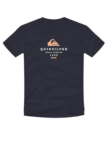 Image of Quiksilver Boys First Fire T-Shirt, Blue, L EU