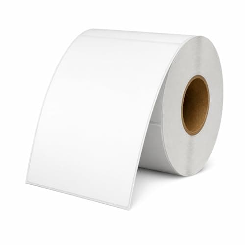 Image of SmithPackaging 101 x 152 mm (4"x6") Direct Thermal Shipping Labels – 500 Premium White Self-Adhesive Labels Roll Compatible with All Thermal Printers Printers for Amazon, Ebay, Royal Mail [1 Roll]