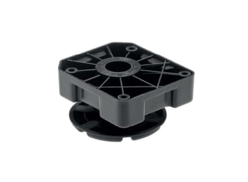Image of REJS Adjustable furniture heavy duty legs, black, plastic, sturdy, ideal for sofa, bed, cabinet, table - set of 4 (50-75mm)