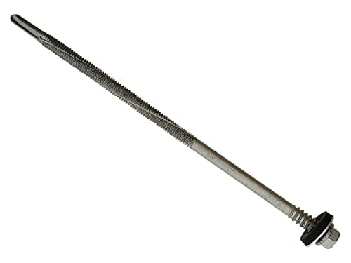 Image of TechFast Heavy Duty Composite Sheet to Steel Roofing Screws | 5.5 x 185mm | Elementech | Box 50