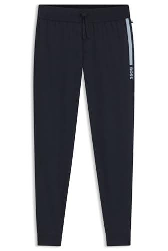 Image of BOSS Mens Tapered Jogging Bottoms Dark Blue XL