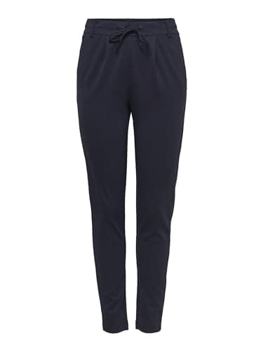 Image of ONLY Womens Onlpoptrash Life Easy Col Pant Pnt Noos Trousers, Blue (Night Sky), XS / 32L UK