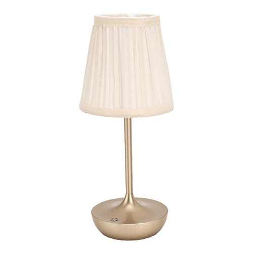 Image of Kelawoly LED Desk Lamp Rechargeable Modern Nordic Style Dimmable 3 Color Temperatures Touch Control Eye Care Table Light for Bedroom Bar Cafe Restaurant Black (Gold)