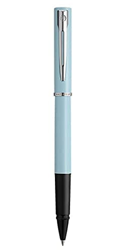 Image of Waterman Allure Rollerball Pen | Baby Blue Pastel Lacquer | Fine Point | Black Ink | With Gift Box