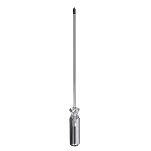 Image of sourcing map Magnetic Phillips Screwdriver 5x200mm Rod PH2 Carbon Steel Cross Head Screw Driver with Non-Slip Handle for Appliances Repair Improvement, Black