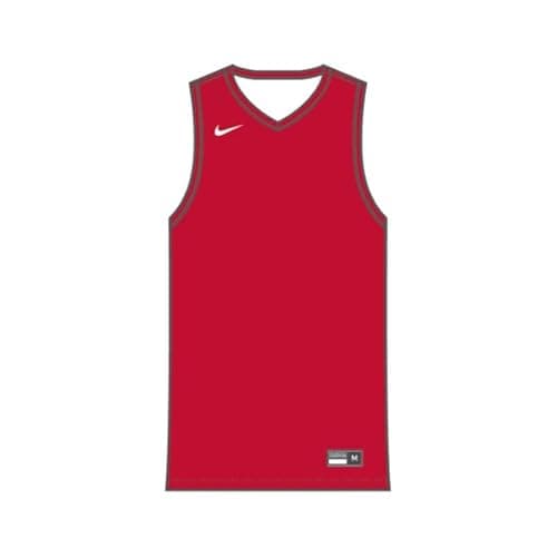 Image of NIKE Mens Team25 Basketball Stock Reversible Jersey - University Red