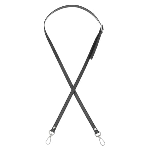Image of PATIKIL Leather Purse Strap Replacement 47 Inch, PU Adjustable Shoulder Crossbody Replacement Strap with Silver Hardware for Handbags Shoulder Bag Black