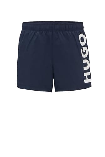 Image of HUGO Mens Abas Swim Short, Dark Blue405, UK