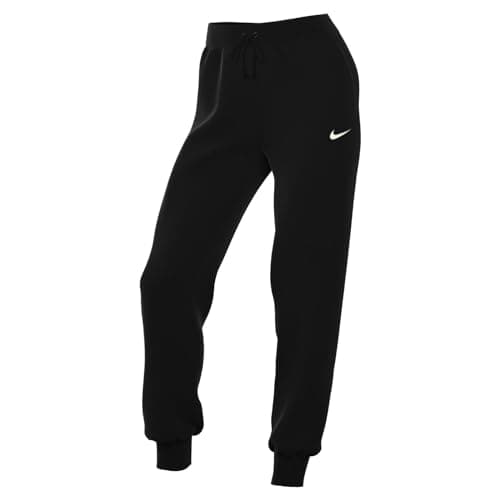 Image of NIKE DQ5688-010 W NSW PHNX FLC HR PANT STD Pants Women's Black/sail L