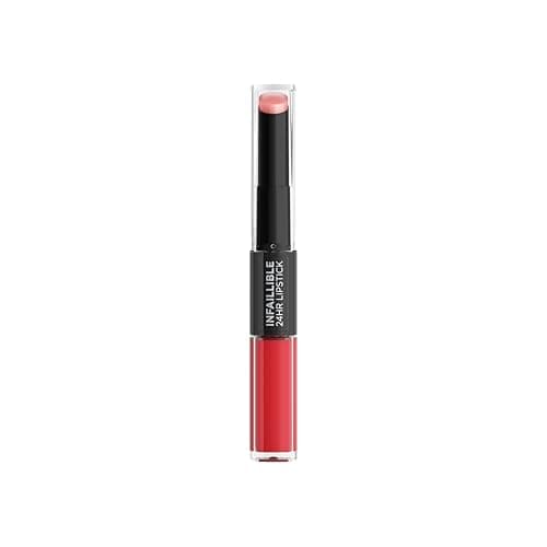 Image of L'Oreal Paris Infallible 24HR 2 Step Lipstick 506 Red Infallible