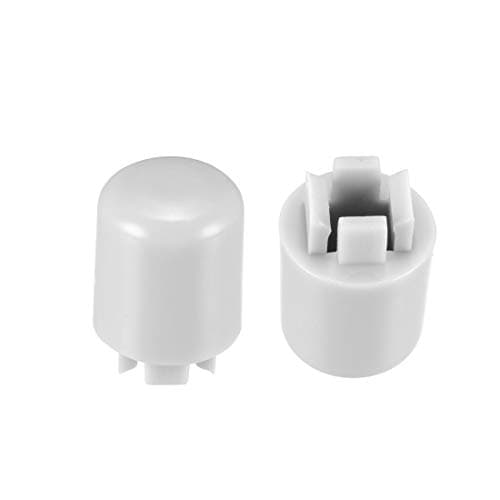 Image of sourcing map 20pcs Tactile Push Button Switch Caps 9x12.8mm for 12x12x7.3mm Micro Tactile Switch Grey